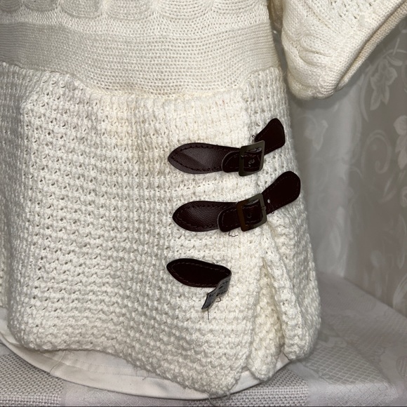 Majora Cream White Raglan Turtleneck Knit Sweater - Picture 9 of 11